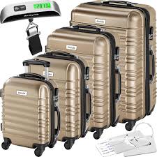 Set de Valises TecTake® : 4 Tailles Pratiques pour Voyager