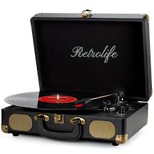 Platine Vinyle Portable 3 Vitesses