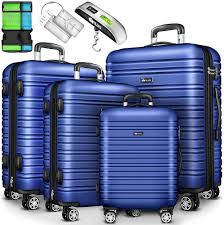 Set de valises de voyage tillvex® avec pèse-bagages - 4 tailles