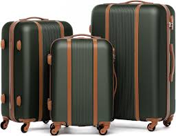 Set de 3 Valises Rigides Milano - Ensemble de Bagages Verts
