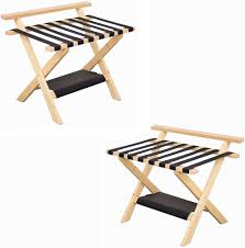 Porte-bagages 2 pièces - Support pratique pour chambre d'amis