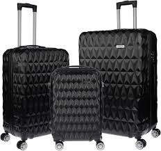 Lot de 3 Valises Rigides Noir - Voyage Homme & Femme