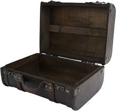 Valise Rétro en Bois avec Design Humanisé