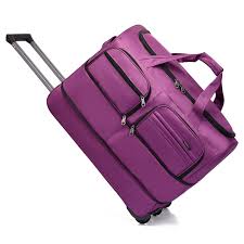 Valise Pliable Extensible 3 Roues - Violet