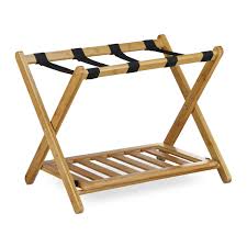 Porte-bagage en Bambou Pratique avec Sangles