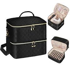 Bohemia : Trousse Double de Rangement pour Vernis à Ongles