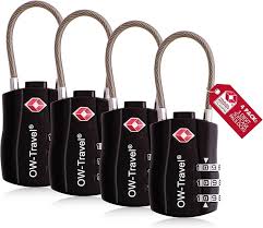 Cadenas TSA à Code 3 Chiffres pour Valise OW-Travel