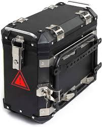 Valise Moto A-Pro Aluminium 30L Noir - Côté Gauche