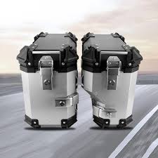 Valise Latérale Universelle de Moto 38L en Aluminium
