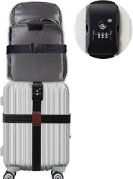 Sangles de Bagage TSA Réglables - 3pcs pour Valises 20-32 Pouces