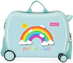 Valise Enfant Positive Vives Arc-en-Ciel 50x39x20 cm