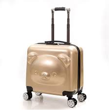 Valise Enfant Ours Mignon - Bagage À Main Rigide