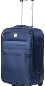Valise Cabin Souple 55cm 2 Roues - Bleu