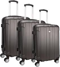 Ensemble de 3 Valises Rigides Légères David Jones - 4 Roues ABS