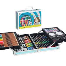 Set de Dessin Luxueux 145 PCS avec Valise