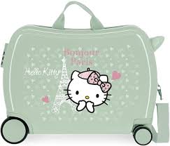 Valise Enfant Hello Kitty Paris - Vert