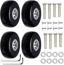 Kit de 4 Roues de Remplacement pour Valise Ashuxxn