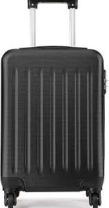 Valise Enfant Kono 19L Noir - Cabine Rigide à 4 Roulettes