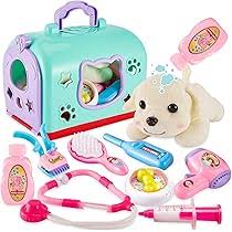 Valisette Vétérinaire Jouet avec Peluche Chien
