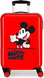 Valise cabine Mickey Mouse Rouge 38x55x20 cm