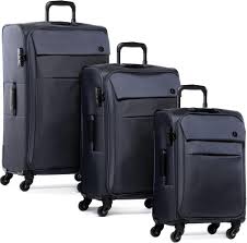 Set de 3 Valises en Toile Calais - Trolley 4 Roulettes