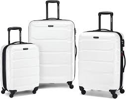 Set de Valises Rigides Extensibles Samsonite Omni PC - 3 Pièces Blanches