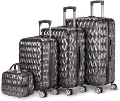 NEWTECK – Ensemble de valises Prisma 3 pièces à 4 roues (55/65/75 cm)