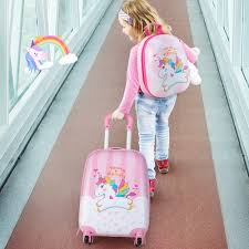 Valise Enfant Légère avec Sac à Dos Giantex