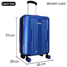 Valise Cabine DONPEREGRINO 55x40x20 avec Serrure TSA et Charge USB