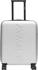 Valise K-Way Trolley k-air S - Blanc & Bleu MD Cobalt 55 cm