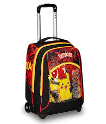 Sac à Dos Scolaire Pikachu Avengers - Double Compartiment Rouge et Jaune