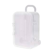 Mini Valise Blanche à Roulettes Juwaacoo