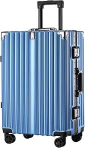 Valise Grande Capacité en Aluminium avec Roulettes