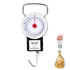 Pèse-Bagage Manuel 2 en 1 avec Mètre Ruban - Jusqu'à 22 kg