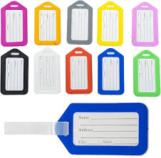 Set de 10 Étiquettes de Bagage - Accessoires de Voyage