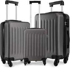 Ensemble de Valises Kono 3 PCS en ABS Rigide - Gris
