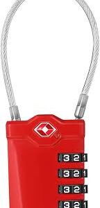 Cadenas de Valise ZHEGE avec Alarme et Code à 4 Chiffres