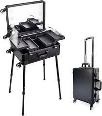 Valise Maquillage Professionnelle Éclairée à Roulettes - Taille S