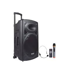 DYNASONIC Dynapro - Système Haut-Parleur Portable 15