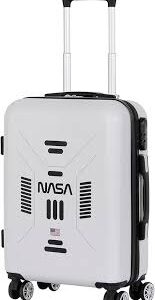 Valise Cabine NASA ABS 4 Roues - Blanc 20x38x55 cm