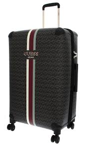 Valise GUESS Wilder 4 Roues Noire