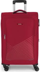 Valise Souple Extensible Lisbonne 78L - Rouge