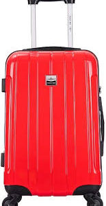 Valise Rigide 70 cm Polycarbonate Rouge Bahamas