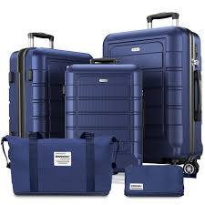 SET DE 5 VALISES RIGIDES LÉGÈRES ET EXTENSIBLES SHOWKOO