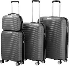 Ensemble de 4 Valises Rigidifiées en ABS avec Serrure TSA