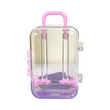 Mini Valise en Plastique pour Poupées et Accessoires