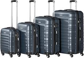 Zelsius : Lot de 4 valises rigides ABS avec serrure à combinaison