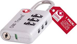 OW-Travel : Cadenas TSA Antivol avec Indicateur d'Ouverture