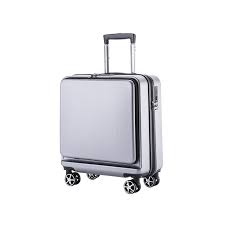 Valise Cabine Alu/ABS à Roulettes avec Double Verrouillage