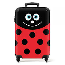 Valise Enfant Coccinelle Rouge - 55x35x20cm